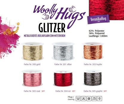 Bild von Woolly Hugs Glitzer Beilaufgarn | 1 Spule mit 1000m