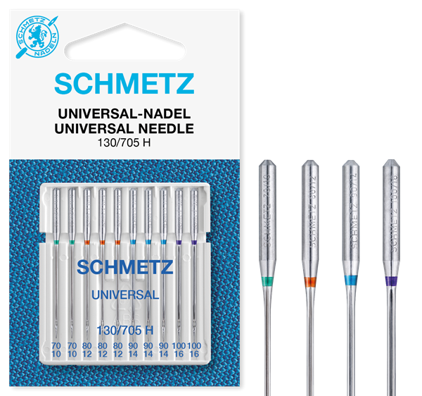 Bild von Schmetz Nähmaschinennadeln Universal 70-100 - 10er Pack